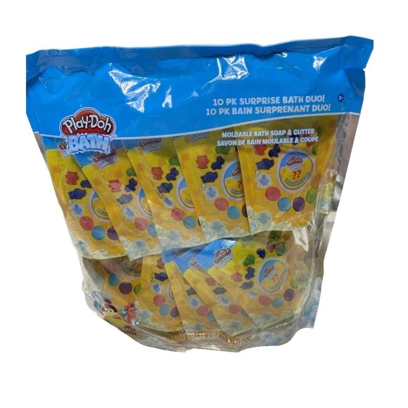 BRAND NEW Play Doh Bath Surprise Duo 10 Pack - Moldable Bath Soap and Cutter - Picture 1 of 6